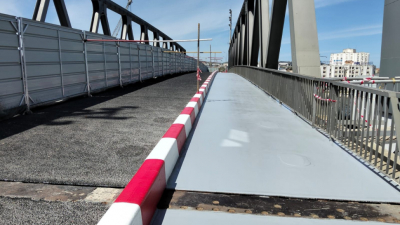 بداية من منتصف الليل: تحويل حركة المرور بجسر بنزرت لاستكمال أشغال تغليف الصفيحة المعدنية