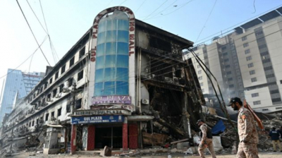 باكستان: ارتفاع ضحايا حريق المركز التجاري